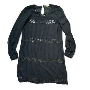Gianni Bini Black Sequenced Dress medium